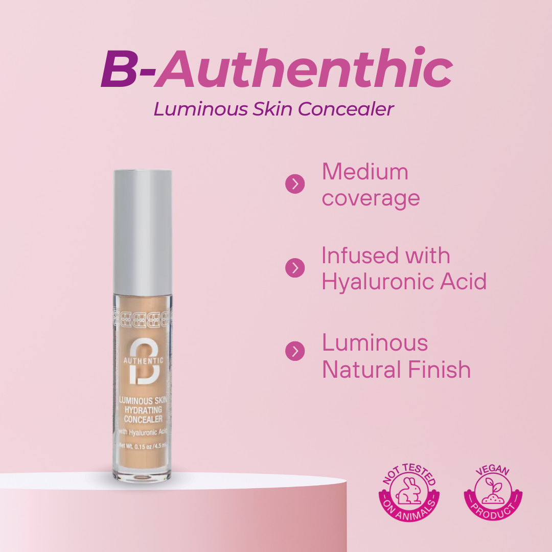 B Authentic Luminous Skin Hydrating Concealer - Light image 2