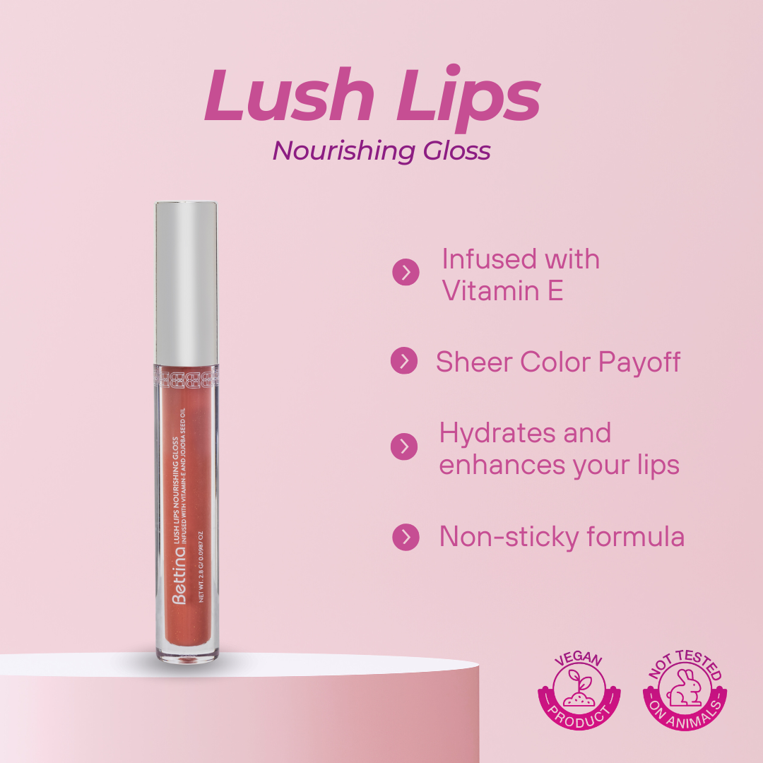 Lush Lips Nourishing Gloss- Barely There image 2